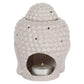 Small Grey Buddha Head Oil Burner NEW!