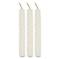 White Beeswax Spell Candles - Happiness