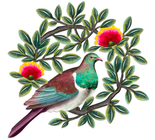 Metal Native Bird Kereru