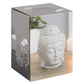 Small Grey Buddha Head Oil Burner NEW!