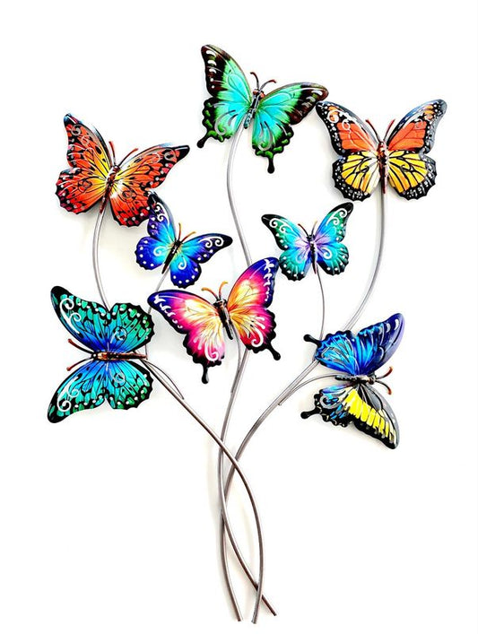 Metal Butterflies Multi Wall Art