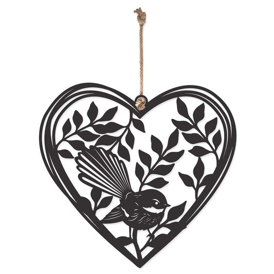 Hanging Heart with Fantail