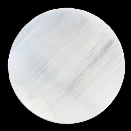 Selenite Round Plate (10cm)