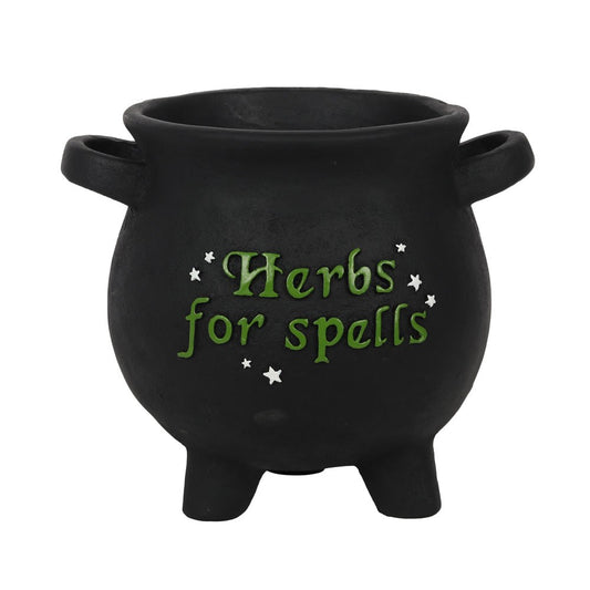 Large Herbs For Spells Cauldron Plant Pot NEW!
