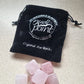Crystal Ice Rocks (Set of 6) - Rose Quartz