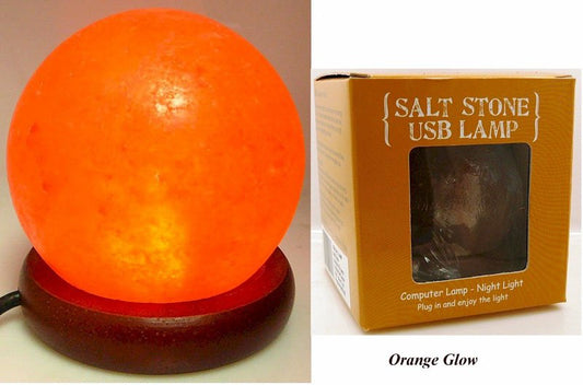 Orange Salt Ball night light