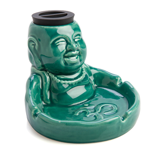 Stash It! Laughing Buddha Storage Jar & Ashtray