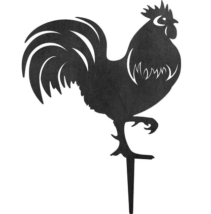 Rooster Corten Steel Garden Art