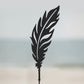 Feather Corten Steel Garden Art