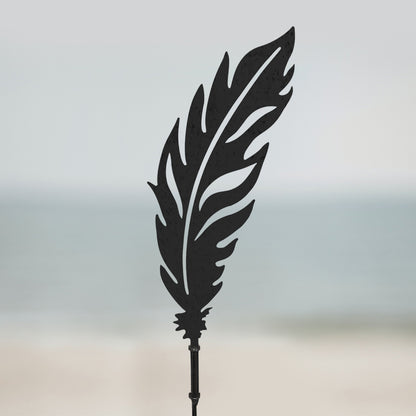 Feather Corten Steel Garden Art