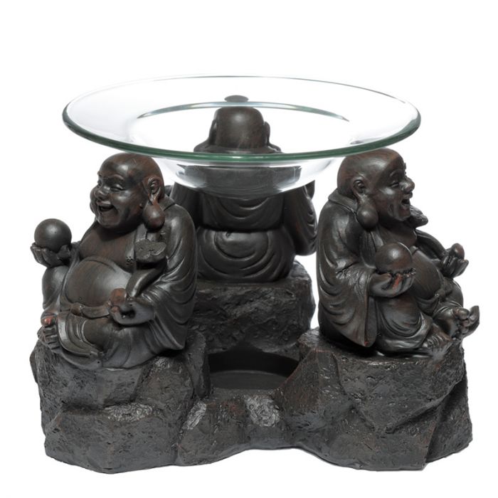 Peace of the East Wood Effect Buddha Oil Burner