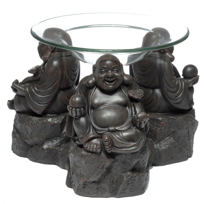 Peace of the East Wood Effect Buddha Oil Burner