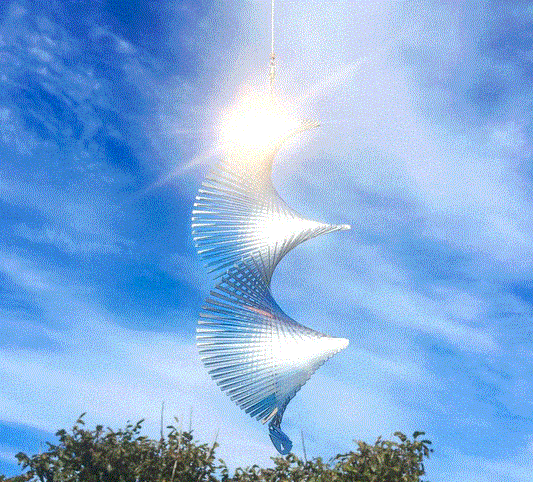 Helix Wind Spinner - Silver