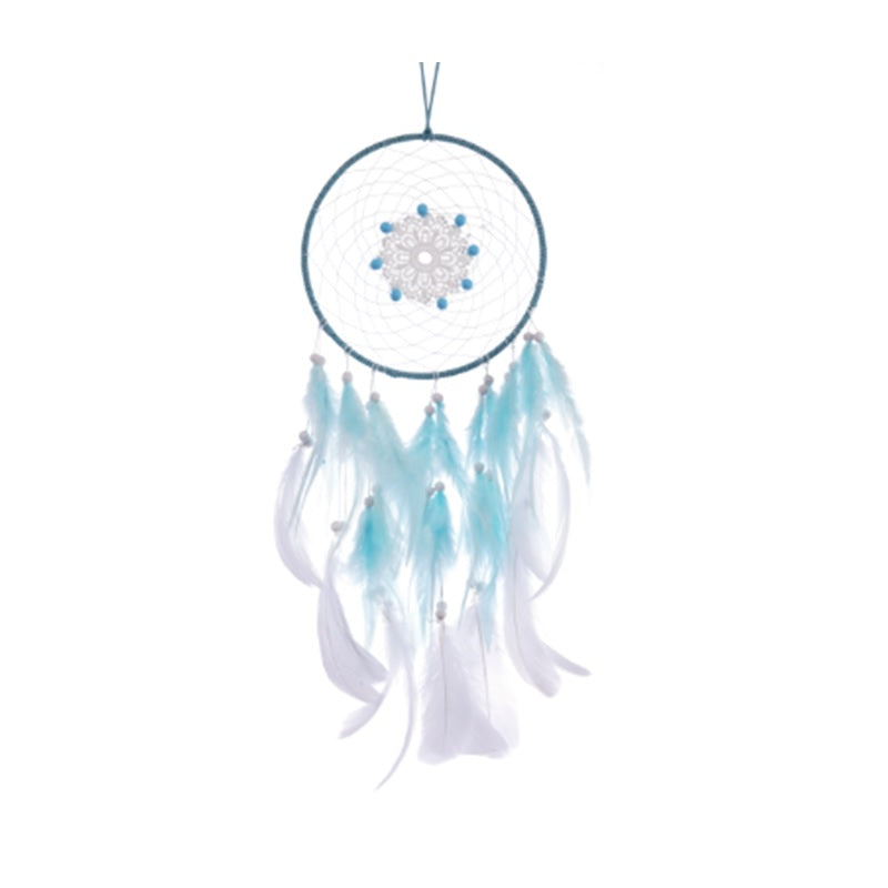 Turquoise with Beads Dreamcatcher 20cm