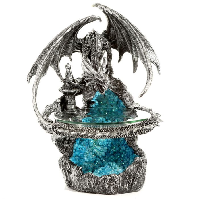 Dark Legends Fortress Oil and Wax Burner with Glass Dish