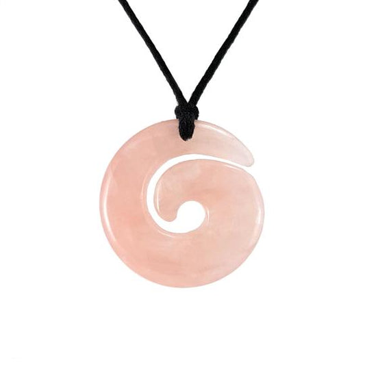 Rose Quartz Large Koru