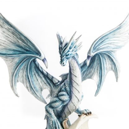 Large Blue Dragon On An Open Ancient Book Figurine- Last One