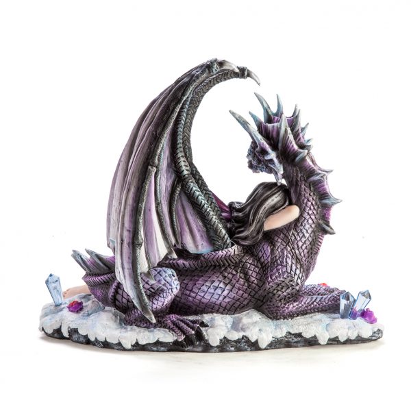 Purple Fairy sleeping on a Dragon