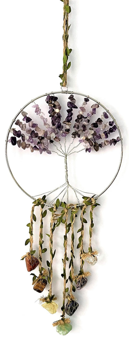 Crystal Tree of Life Dreamcatcher– 7Chakras