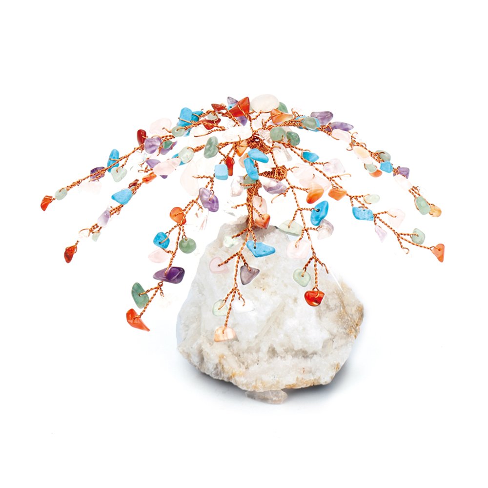 Gemstone Tree Crystal Base Mixed Stones