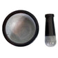 Triple Moon Soapstone Mortar and Pestle