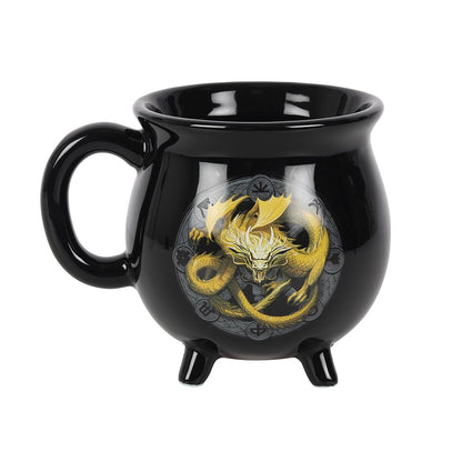 Imbolc Colour Changing Dragon Mug by Anne Stokes