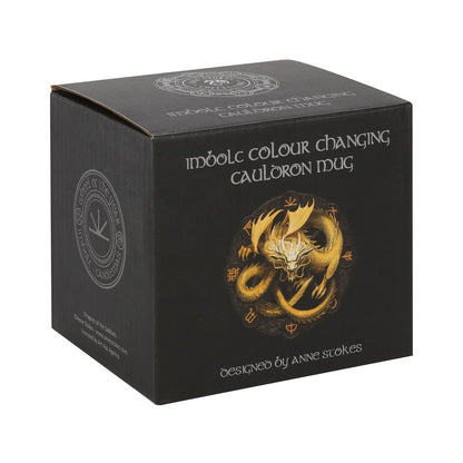 Imbolc Colour Changing Dragon Mug by Anne Stokes