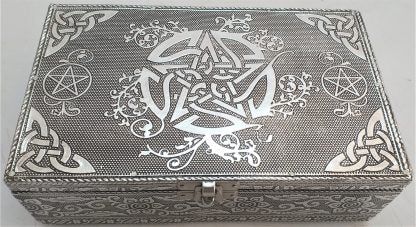 Silver Jewelry Box Celtic Pentagram