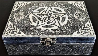 Silver Jewelry Box Celtic Pentagram