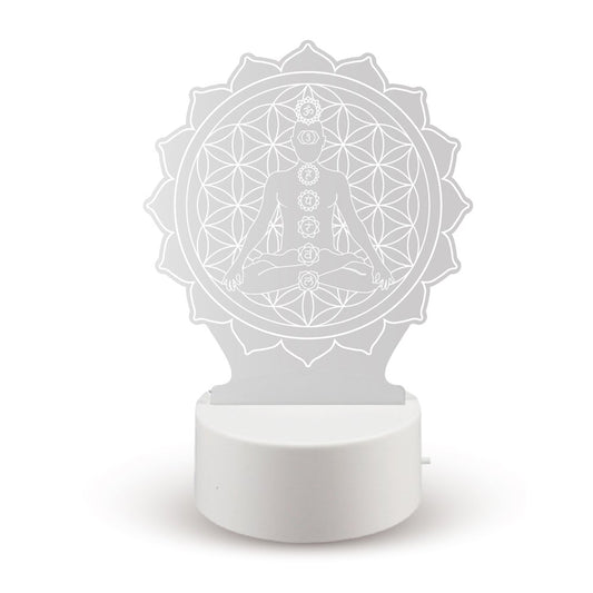 Meditation Chakra - 3D LED Night Lamp