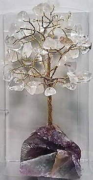 Large Gemstone Tree on Crystal Base