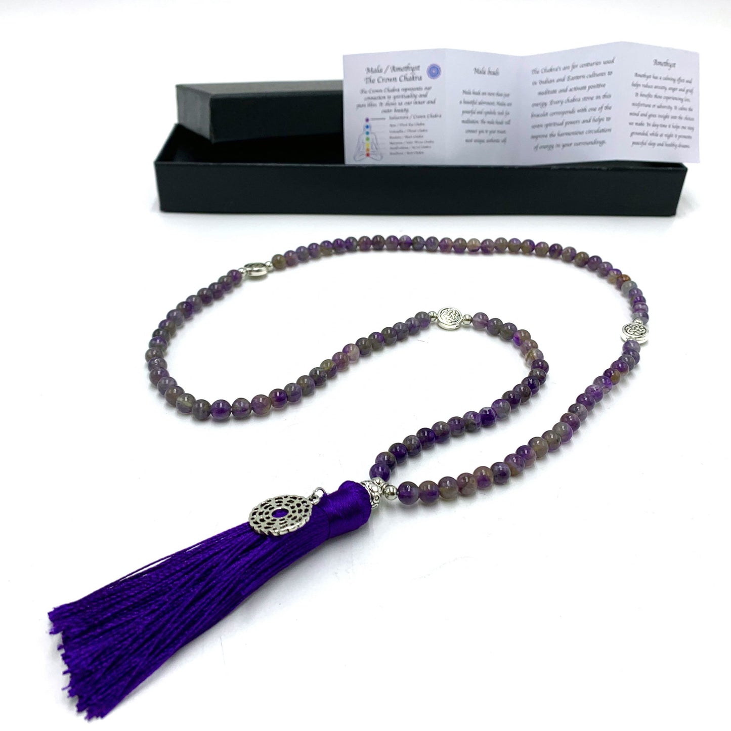 Mala Beads with Tassel Chakra Charm