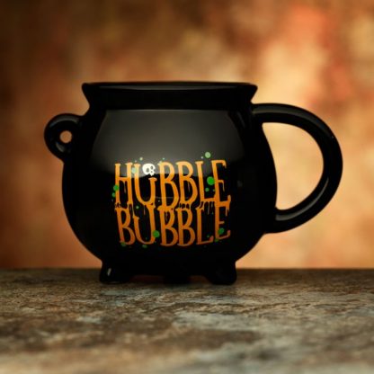 Hubble Bubble Black Cauldron Ceramic Shaped Mug