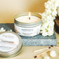 Happiness Jasmine with Citrine Crystal Energy Candles