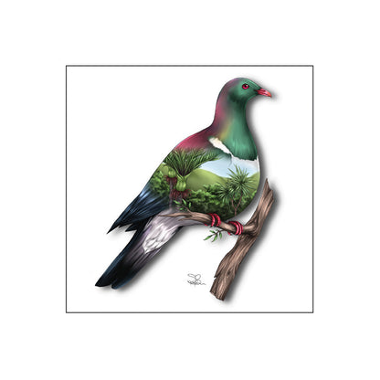 Ceramic NZ Birds & Scenery 3D Tile / Wall Hanging