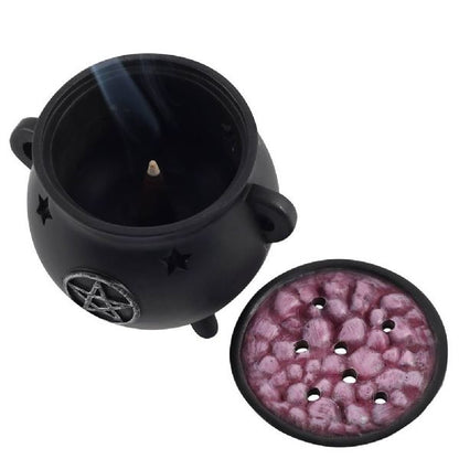 Pentagram Incense Cone Cauldron Burner