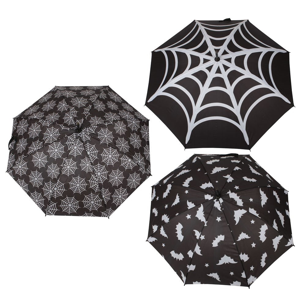 Bat and Spiderweb Umbrellas
