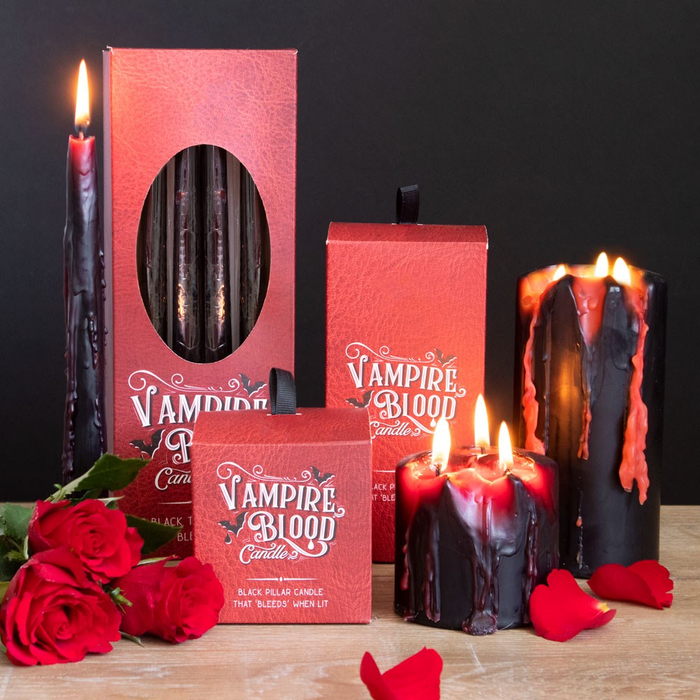 Small Vampire Blood Pillar Candle NEW!