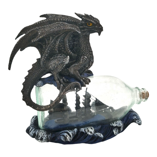 Black Dragon on Ship Bottle