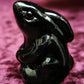 Moon Gazing Hare Glass Charm