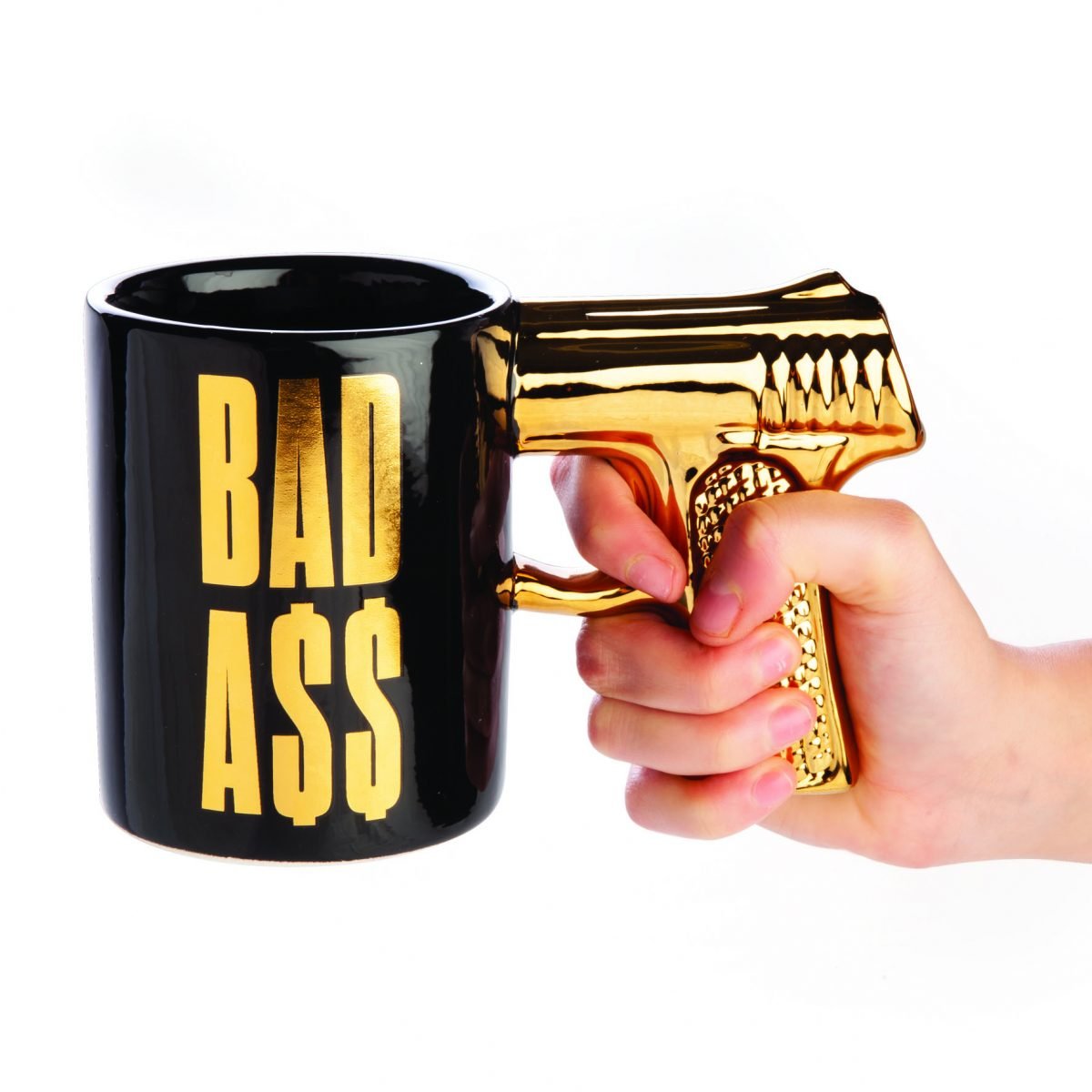 Bad Ass 3D Gun Handle Mug