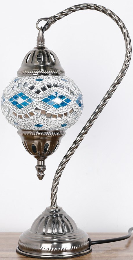 Turkish Mosaic Lamp- Swan Neck