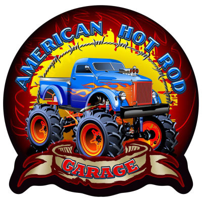 Off Road Hot Rod Wall Plaque