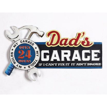 Dads Garage Wall Plaque