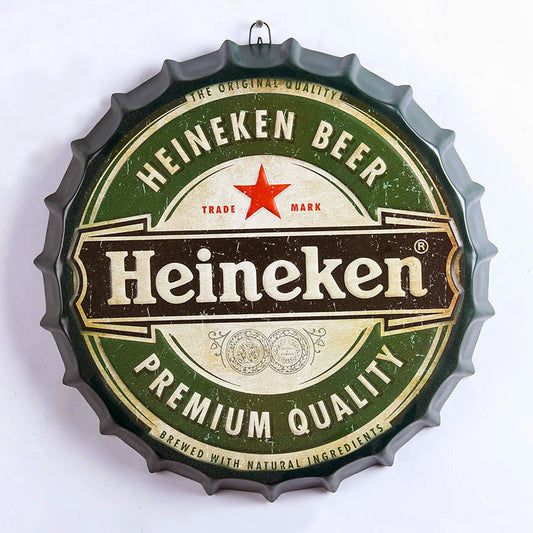 Heineken Beer Bottle Top Sign