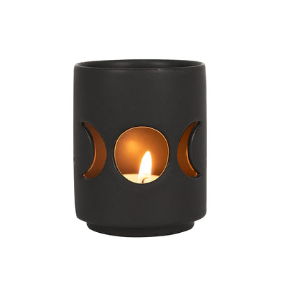 Black Mystical Cut Out Tealight Holder