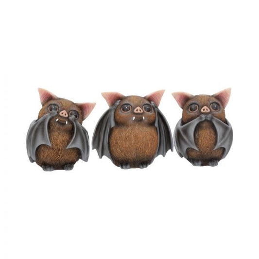 Three Wise Bats SEE, HEAR & SPEAK NO EVIL