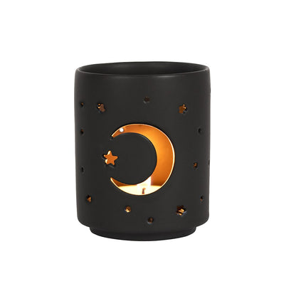 Black Mystical Cut Out Tealight Holder