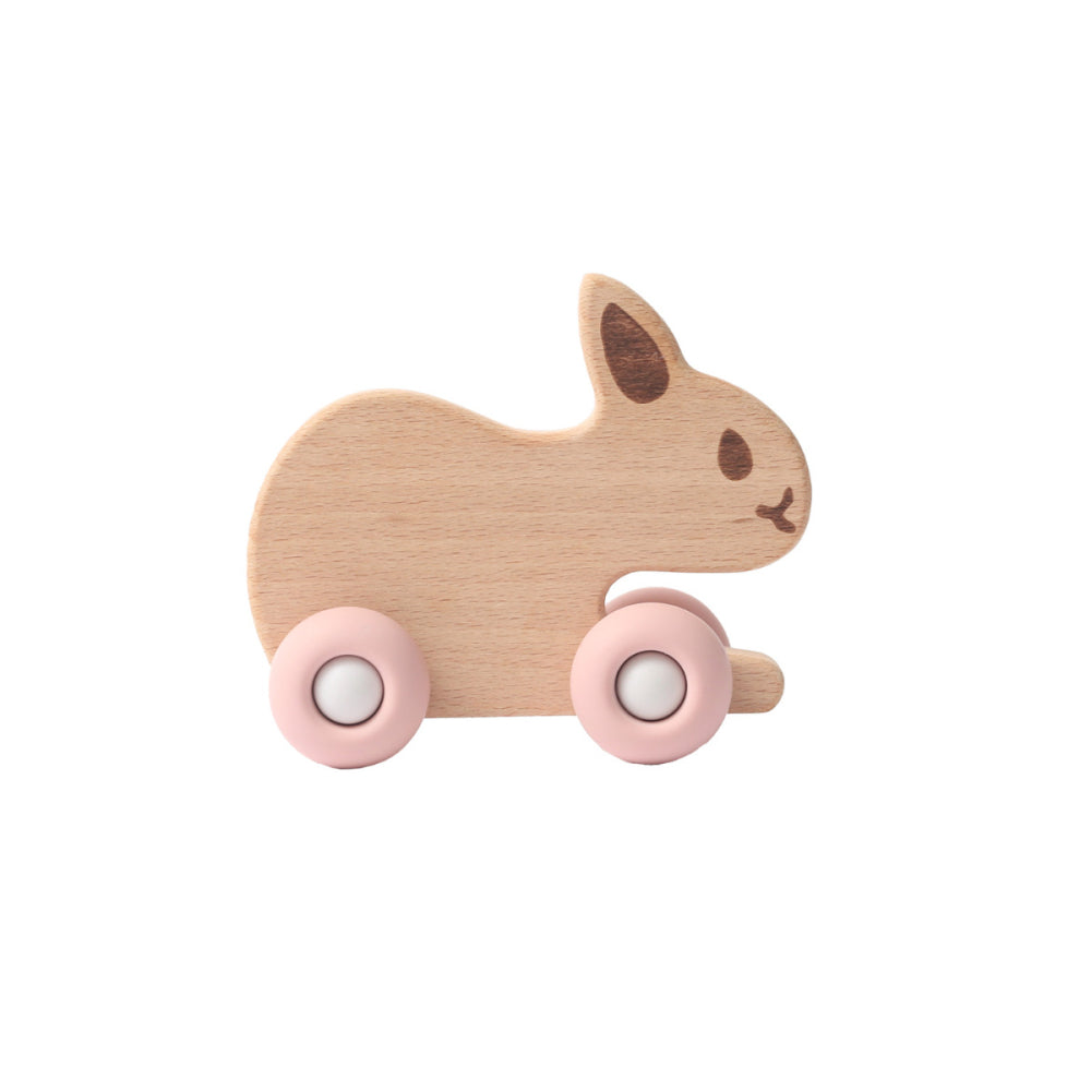 Baby Bunny Beechwood & Silicone Toy