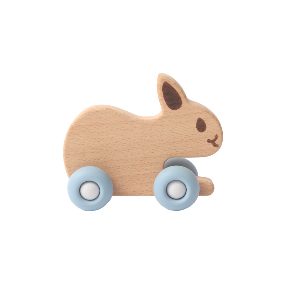 Baby Bunny Beechwood & Silicone Toy